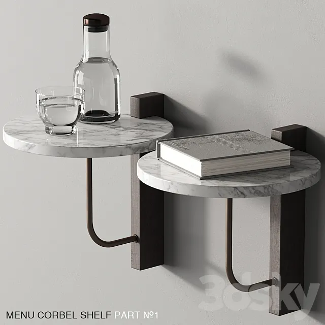 139 Menu Corbel Shelf by Kroyer Saetter Lassen P01 3ds Max