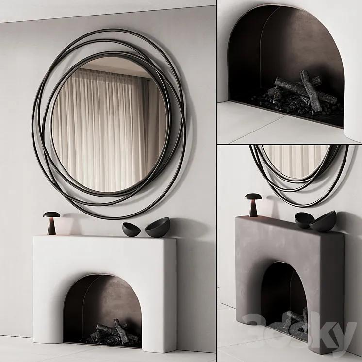 154 fireplace decorative wall kit 03 smooth soft fireplace 00 3DS Max