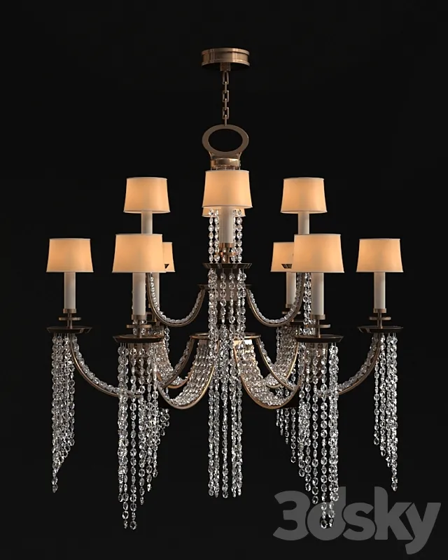 16 Light Cascades Chandelier – 749040ST 3ds Max