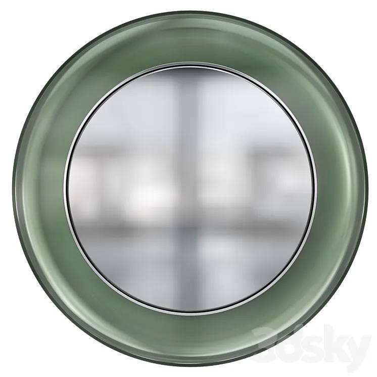 1669 Circular Glass Mirror 3DS Max