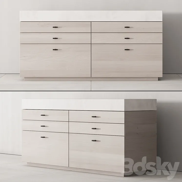 173 cabinet furniture 04 minimal wardrobe kit P02 island 3DS Max