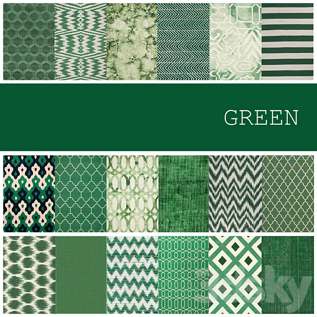 18 carpet color GREEN 3ds Max