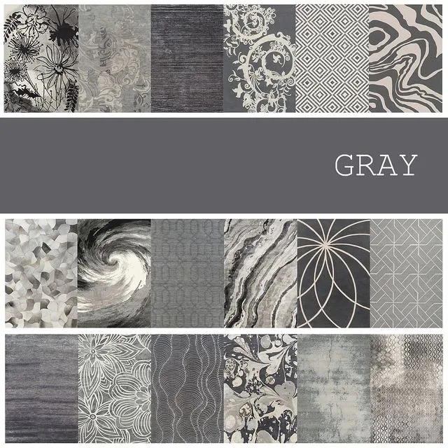 18 carpets in color GRAY 3dsMax Model