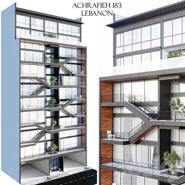 183 Achrafieh Lebanon 3DS Max Model