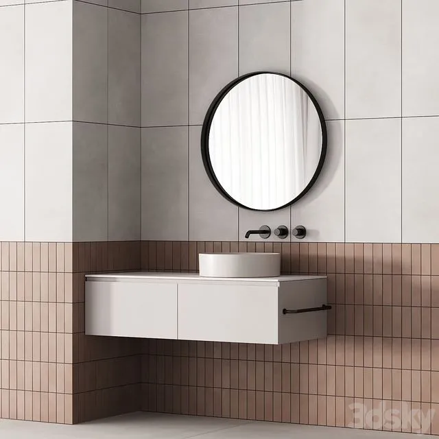 187 bathroom furniture 03 minimal scandi 2 options 00 3dsMax Model