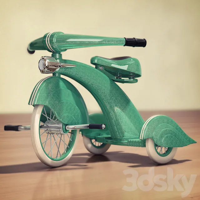 1930s Vintage Tricycle 3DSMax File