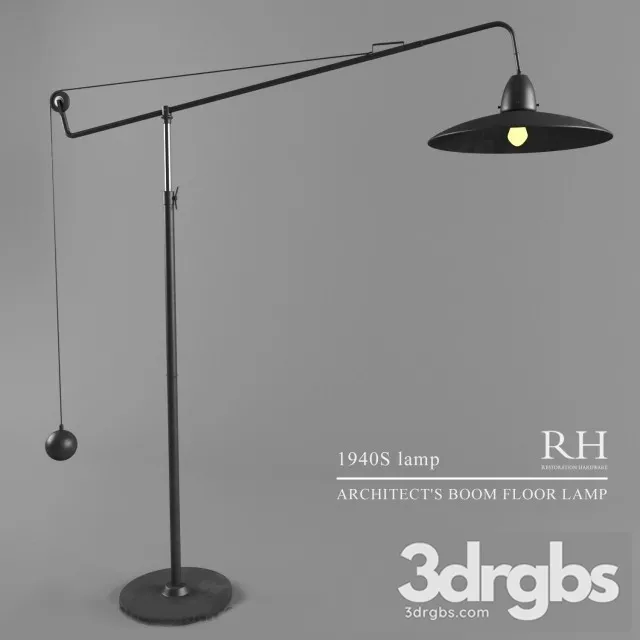 1940s Architects Boom Lamp 3dsmax Download