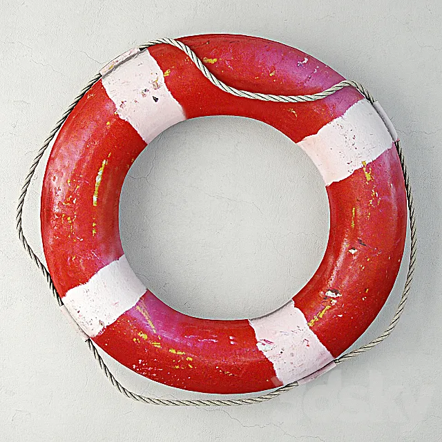 1950s Nautical Life Preserver 3ds Max