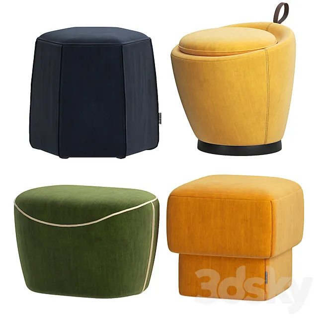 1st collection of poufs from DOMKAPA 3DSMax File
