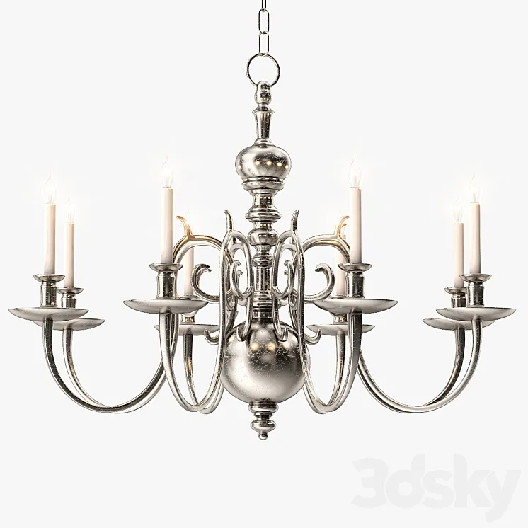 1stdibs 18th Century Style Two Tier Chandelier 3DS Max