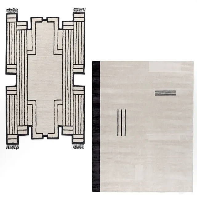 2 Carpets CC-TAPIS – ASMARA and HELLO SONIA RELOADED BLACK 3DSMax File