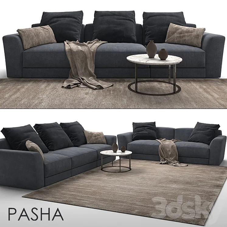 2 Sofa Jesse Pasha 3DS Max