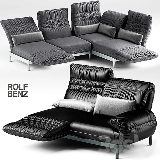 2 sofa ROLF BENZ PLURA 3DSMax File