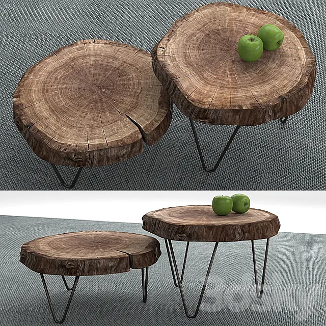 2 Tables 3DSMax File