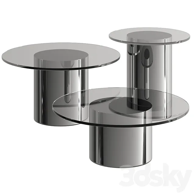 2001 by BD Barcelona Side Tables 3DSMax File