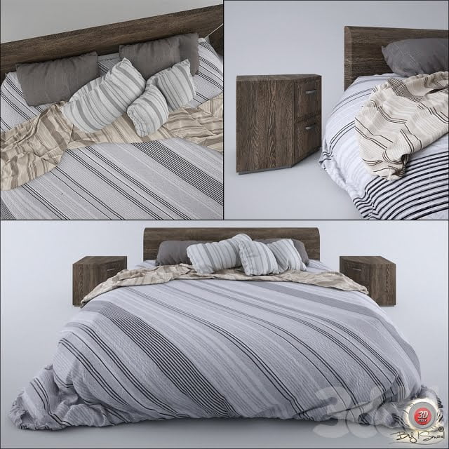 3DSKY MODELS – BED 3D MODELS – BED 1 – No.017