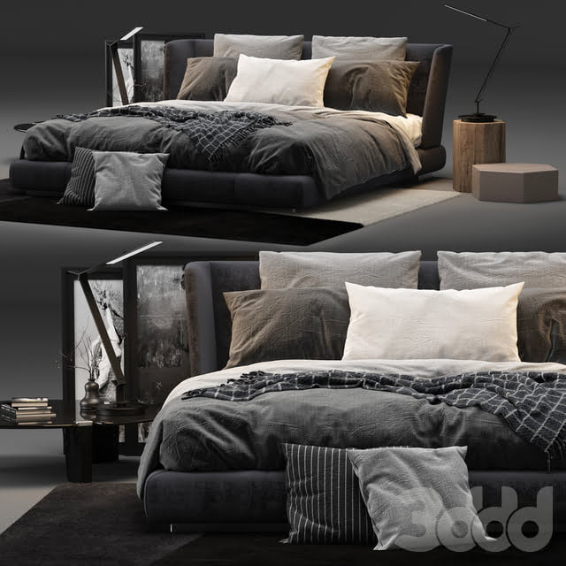 3DSKY MODELS – BED 3D MODELS – BED 1 – No.031 - thumbnail 0