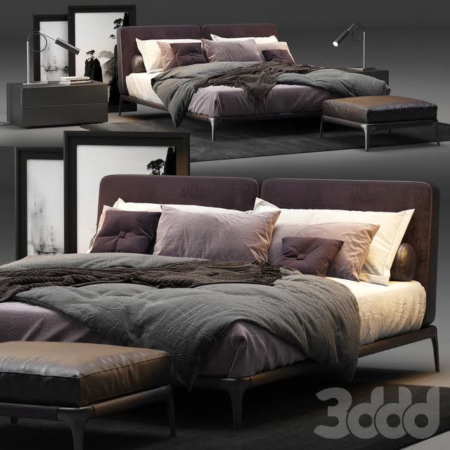 3DSKY MODELS – BED 3D MODELS – BED 1 – No.033 - thumbnail 0