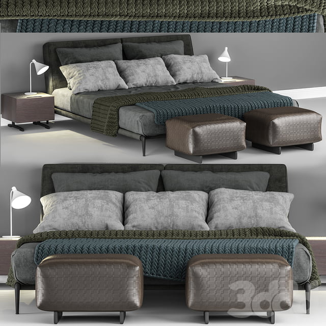 3DSKY MODELS – BED 3D MODELS – BED 1 – No.036 - thumbnail 0