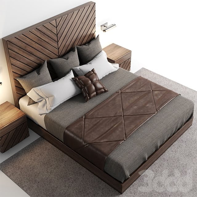 3DSKY MODELS – BED 3D MODELS – BED 1 – No.053 - thumbnail 0