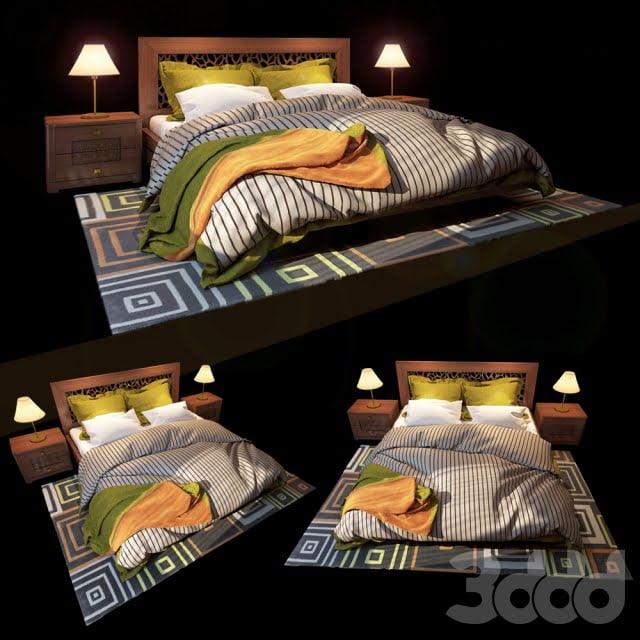 3DSKY MODELS – BED 3D MODELS – BED 1 – No.082 - thumbnail 0