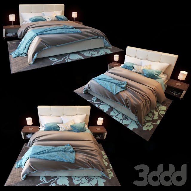 3DSKY MODELS – BED 3D MODELS – BED 1 – No.087