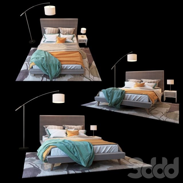 3DSKY MODELS – BED 3D MODELS – BED 1 – No.090