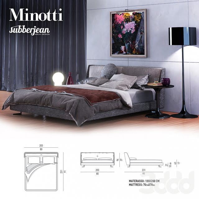3DSKY MODELS – BED 3D MODELS – BED 1 – No.092