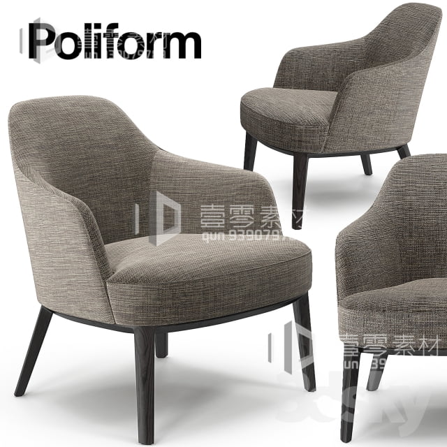 3DSKY MODELS – CHAIR & ARMCHAIR – VOL.05 – No.002 - thumbnail 0