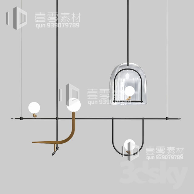 3DSKY MODELS – CEILING LIGHT – No.014