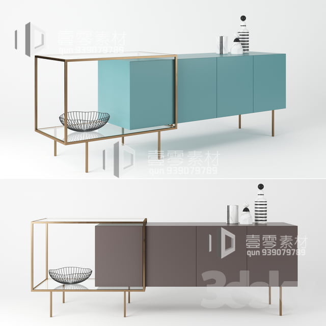 CONSOLE & CABINETS 3D MODELS – VOL.10 – No.026