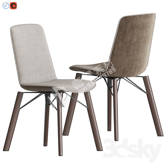 3DSKY MODELS – CHAIR & ARMCHAIR – VOL.07 – No.026 - thumbnail 0