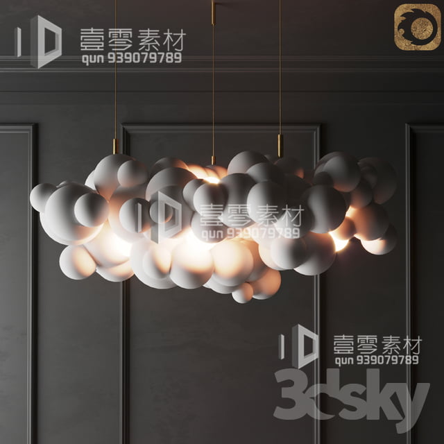 3DSKY MODELS – CEILING LIGHT – No.039