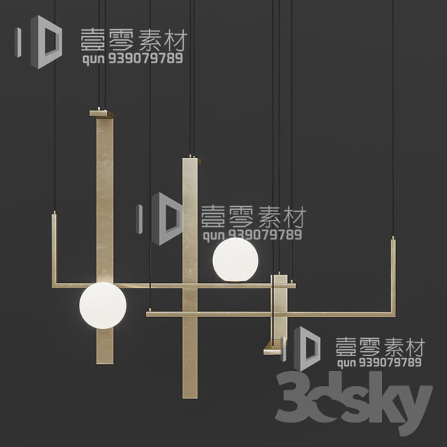 3DSKY MODELS – CEILING LIGHT – No.041