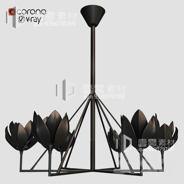 3DSKY MODELS – CEILING LIGHT – No.048