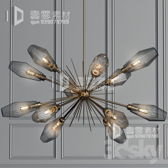 3DSKY MODELS – CEILING LIGHT – No.076 - thumbnail 0