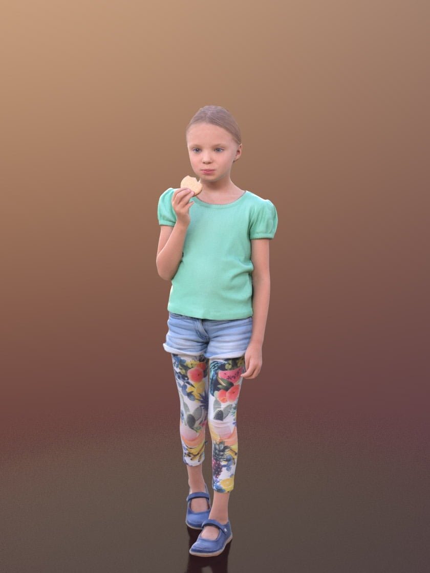 3DSKY FREE – HUMAN 3D – CHILD AND DOG – No.026