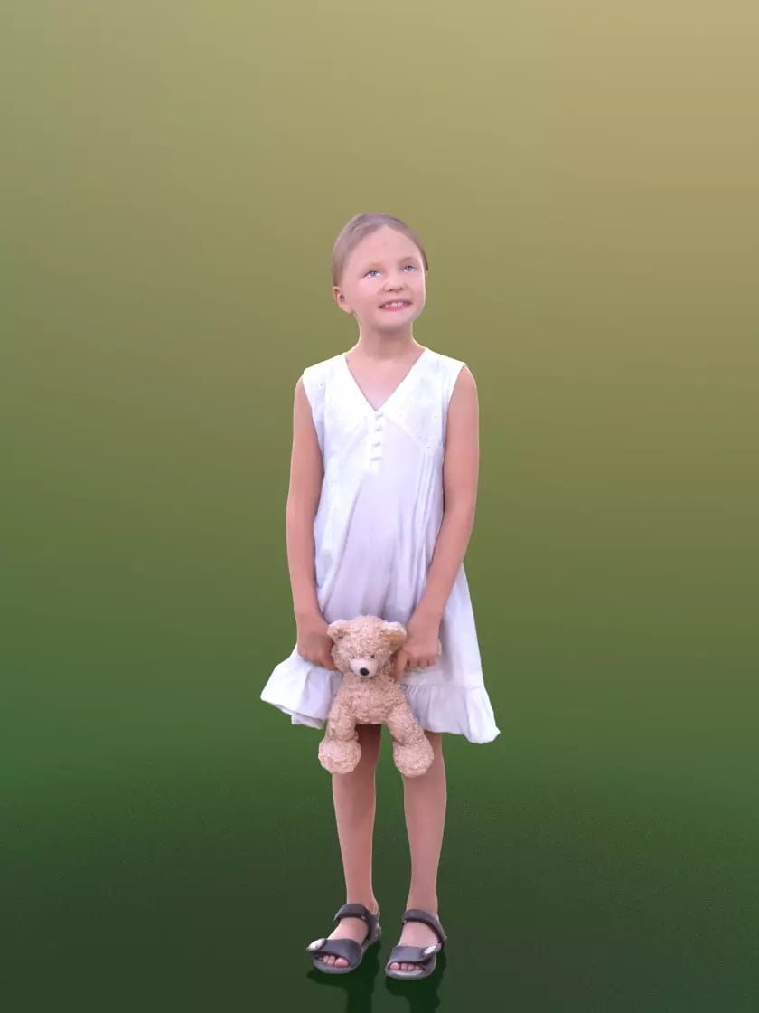 3DSKY FREE – HUMAN 3D – CHILD AND DOG – No.029