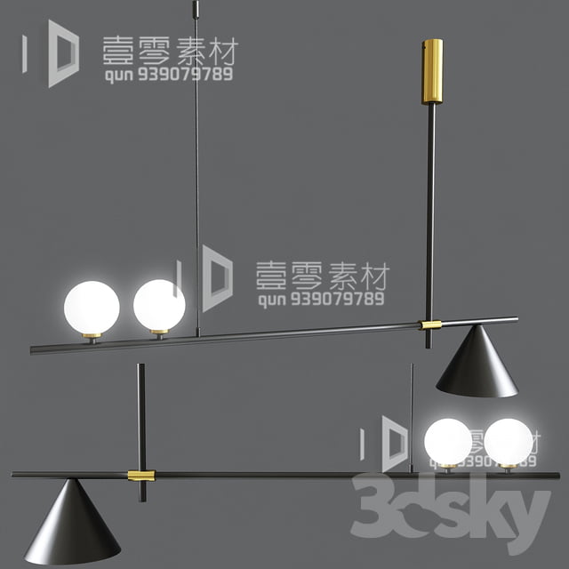 3DSKY MODELS – CEILING LIGHT – No.106