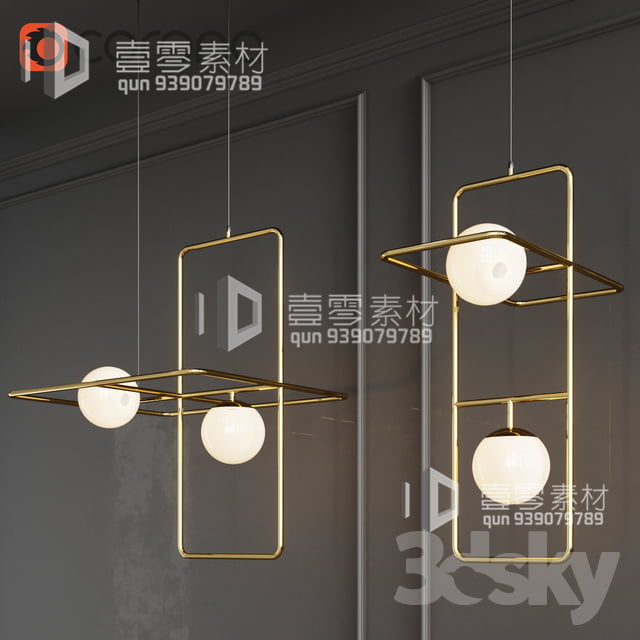 3DSKY MODELS – CEILING LIGHT – No.120