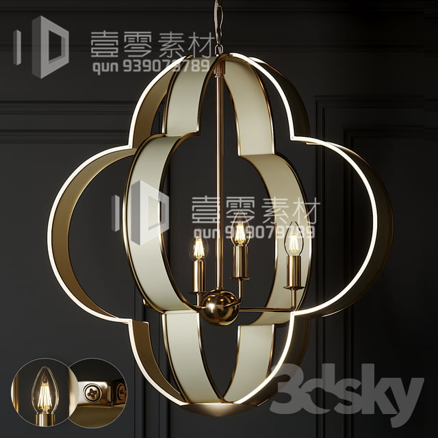 3DSKY MODELS – CEILING LIGHT – No.148