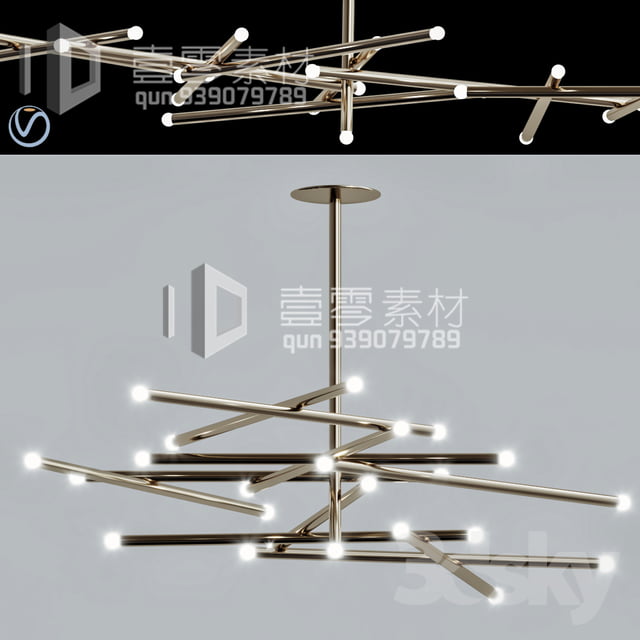 3DSKY MODELS – CEILING LIGHT – No.178