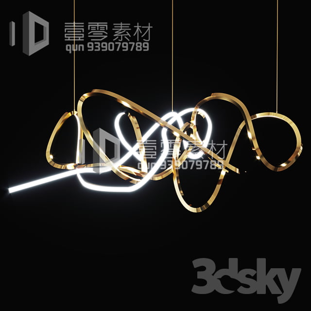 3DSKY MODELS – CEILING LIGHT – No.189 - thumbnail 0