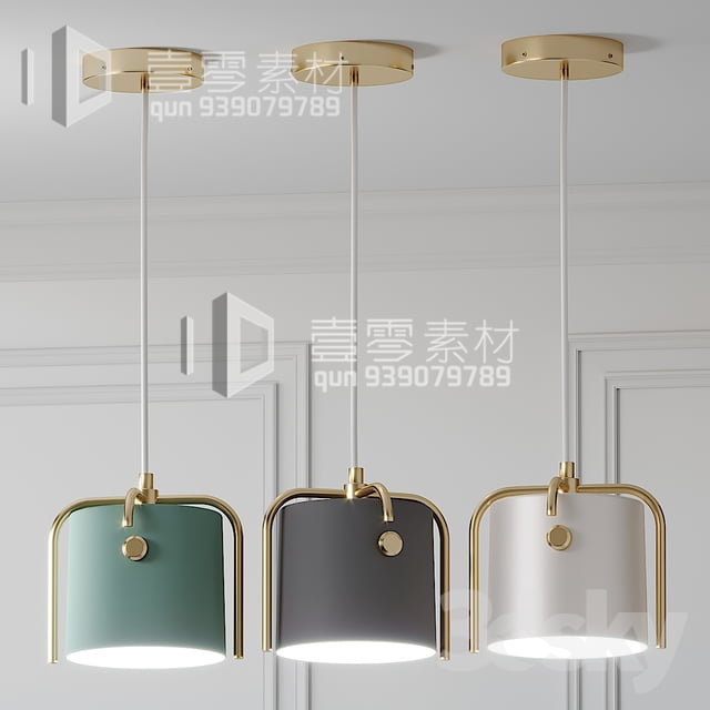 3DSKY MODELS – CEILING LIGHT – No.195