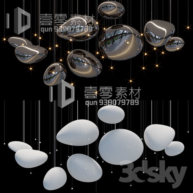 3DSKY MODELS – CEILING LIGHT – No.207