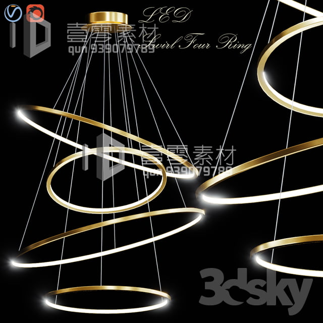 3DSKY MODELS – CEILING LIGHT – No.219
