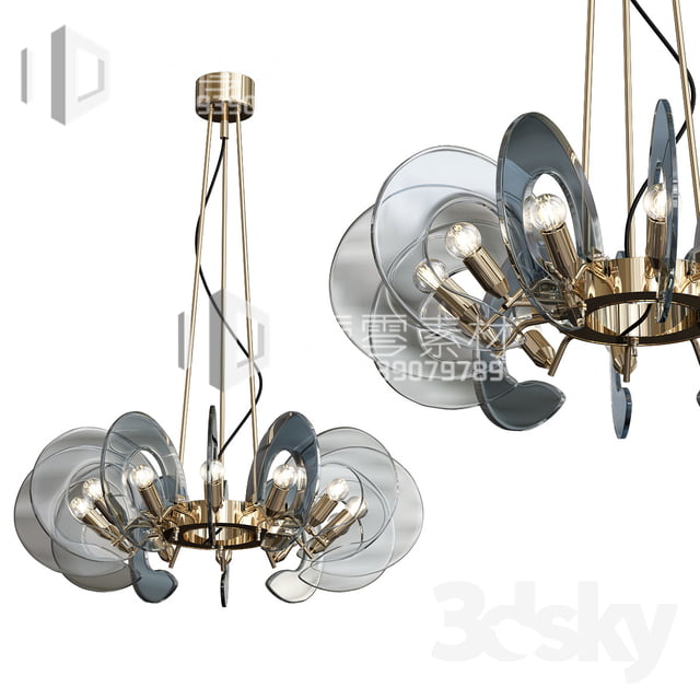 3DSKY MODELS – CEILING LIGHT – No.220 - thumbnail 0