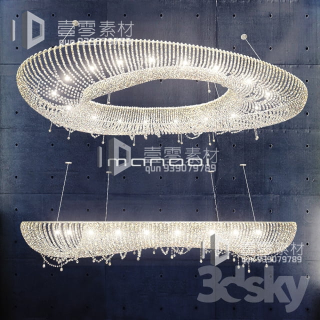 3DSKY MODELS – CEILING LIGHT – No.239 - thumbnail 0