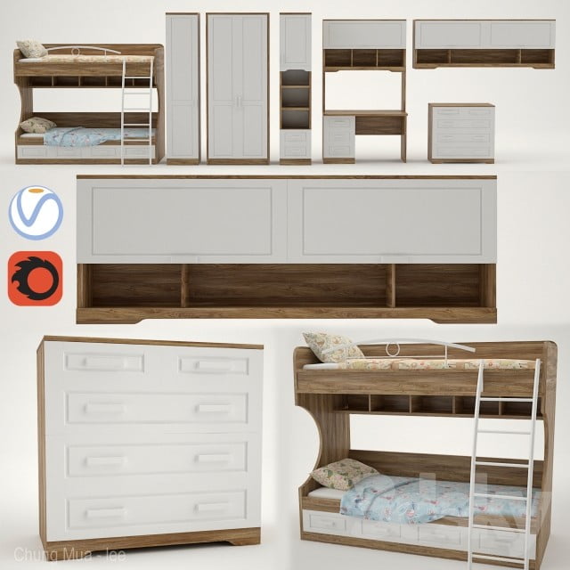 3DSKY FREE – CHILDBED MODELS – No.025