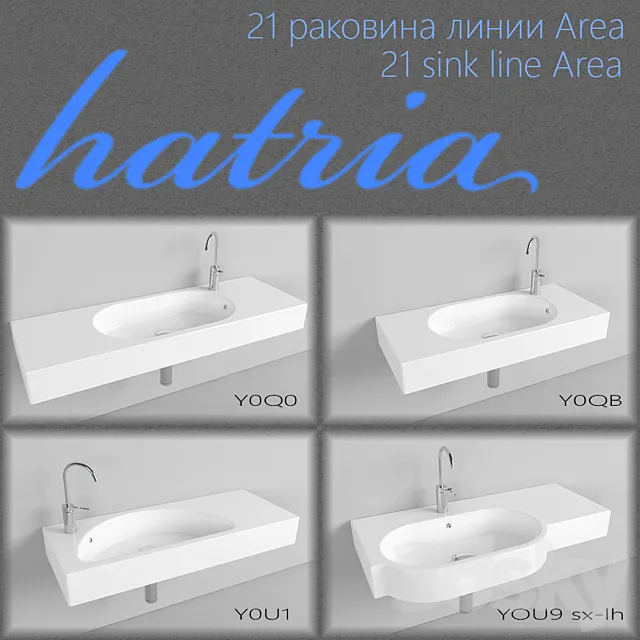 21 sink manufacturer HATRIA Area line 3DSMax File